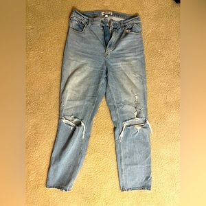 Abercrombie Curve Love Ankle Straight Ultra High Rise